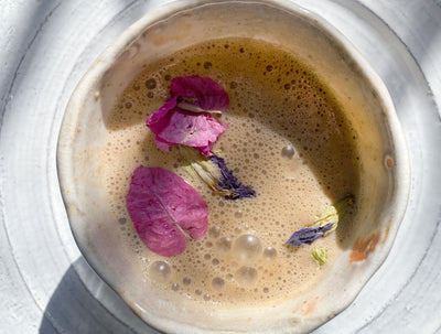 Calming Creamy Cacao Rose Latte