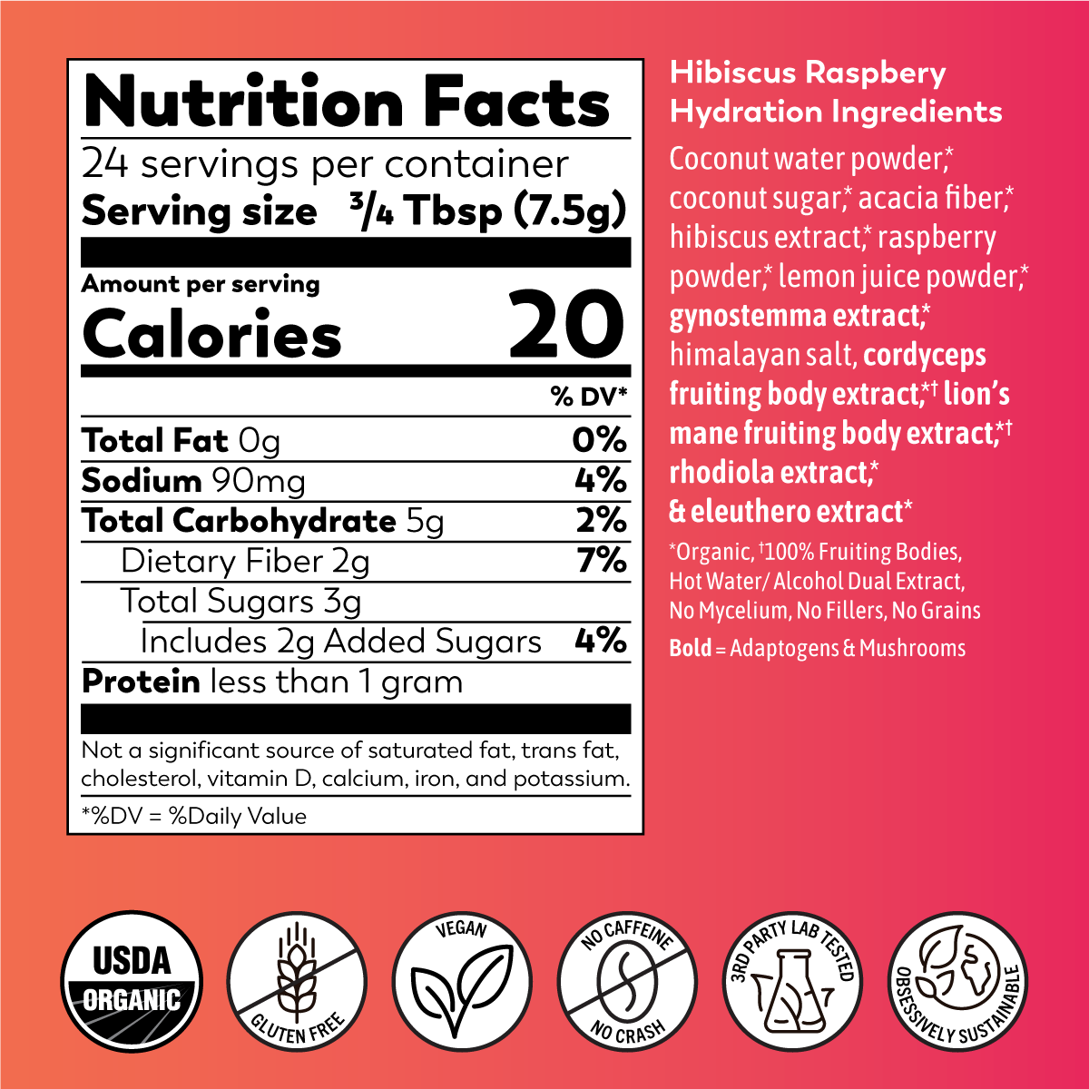 Instant Hydration Raspberry Raspberry Hibiscus Hydration – Rasa