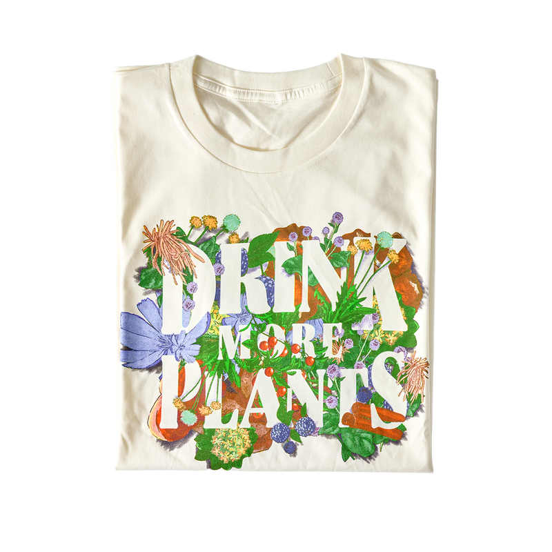 Drink More Plants Natural Tee